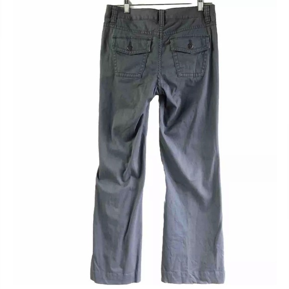 Caslon Retro Khaki Pants Style Wide Leg Mid Rise Casual Pants Gray Size 2 - Picture 12 of 16